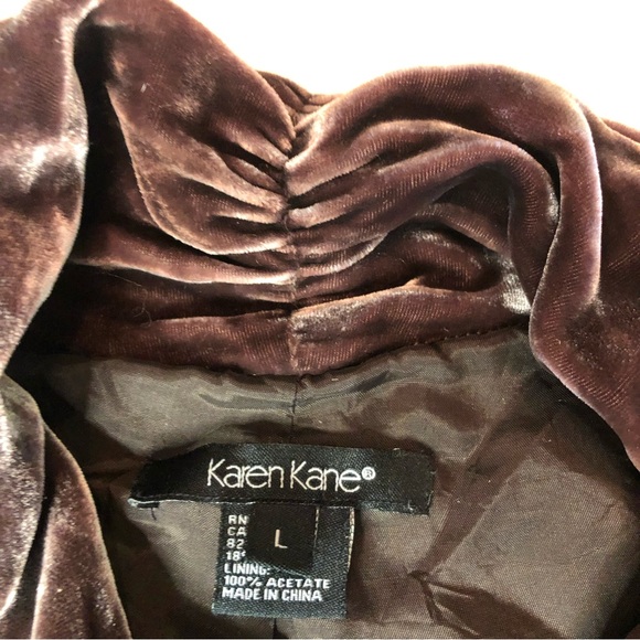 Karen Kane Rayon Silk Embroidered Lined Blazer Ladies Large Rn 59168 - Picture 4 of 12